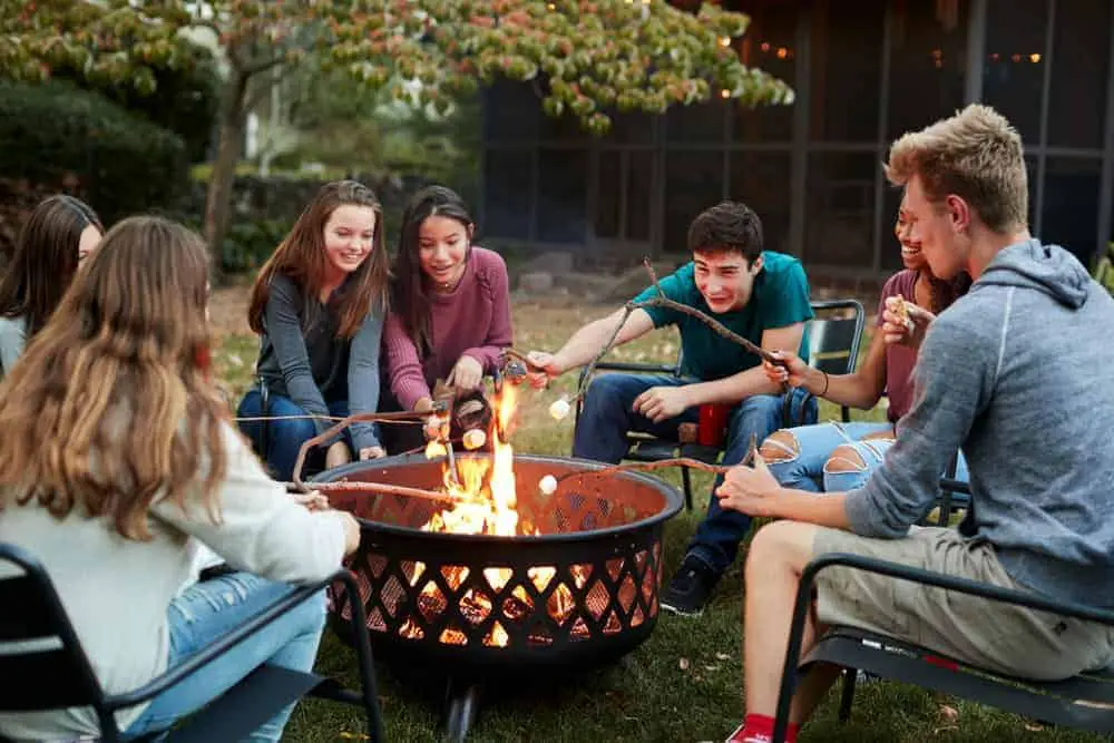 Roast Marshmallows On a Gas Fire Pit