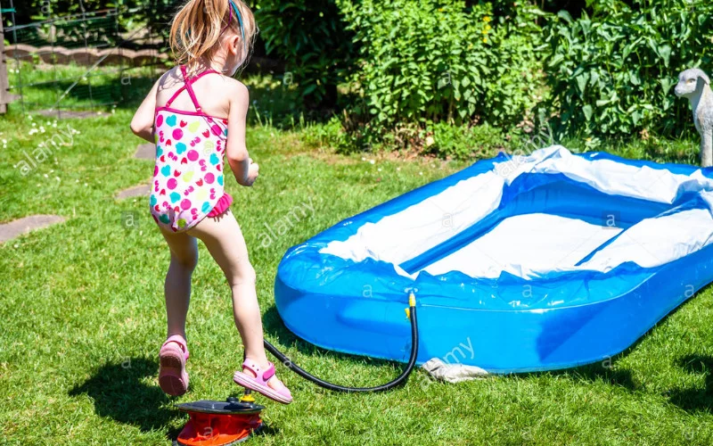 How to Blow Up an Inflatable Pool Without a Pump