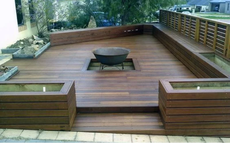 Protect a Wooden Deck from a Fire Pit