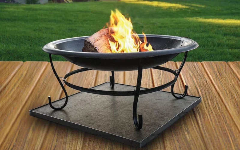 Fire Pit On Trex Composite Decking