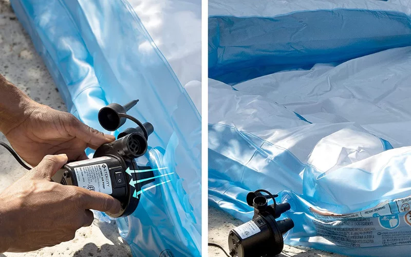 Inflate a Pool With an Air Compressor