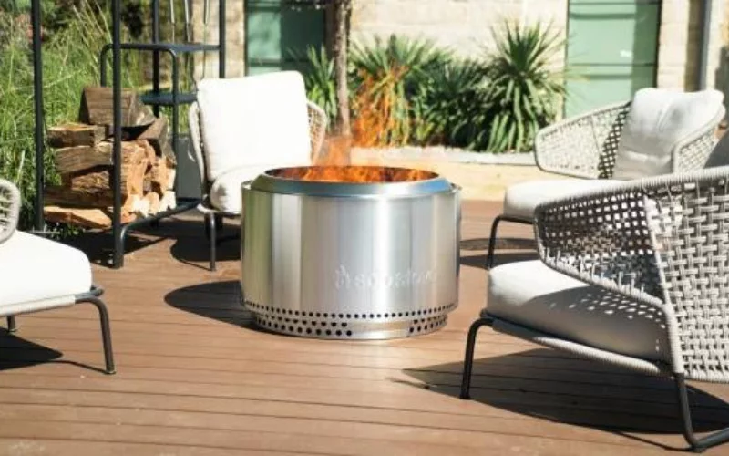 Solo Stove On A Wood Deck