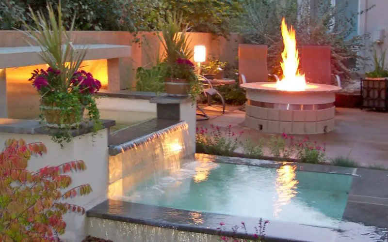 Bonfire Parties koi pond idea