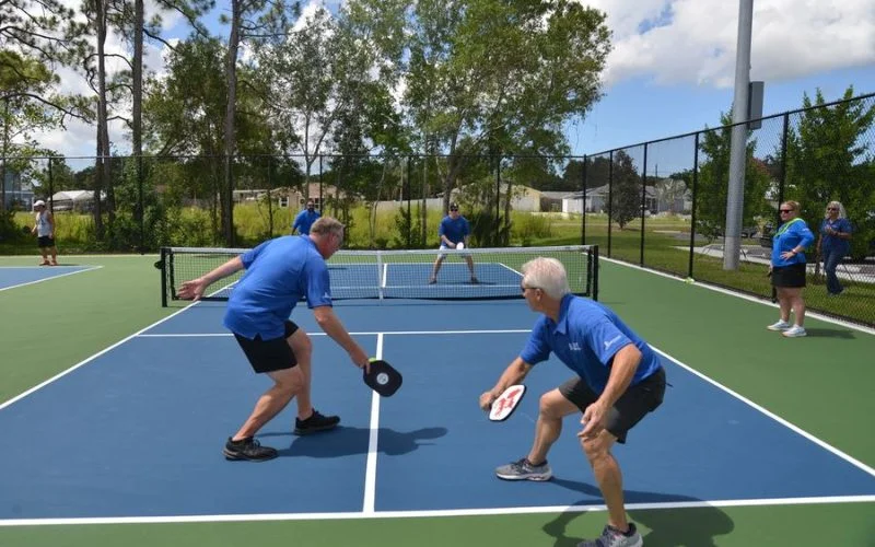 What is the dimension of a pickleball court?
